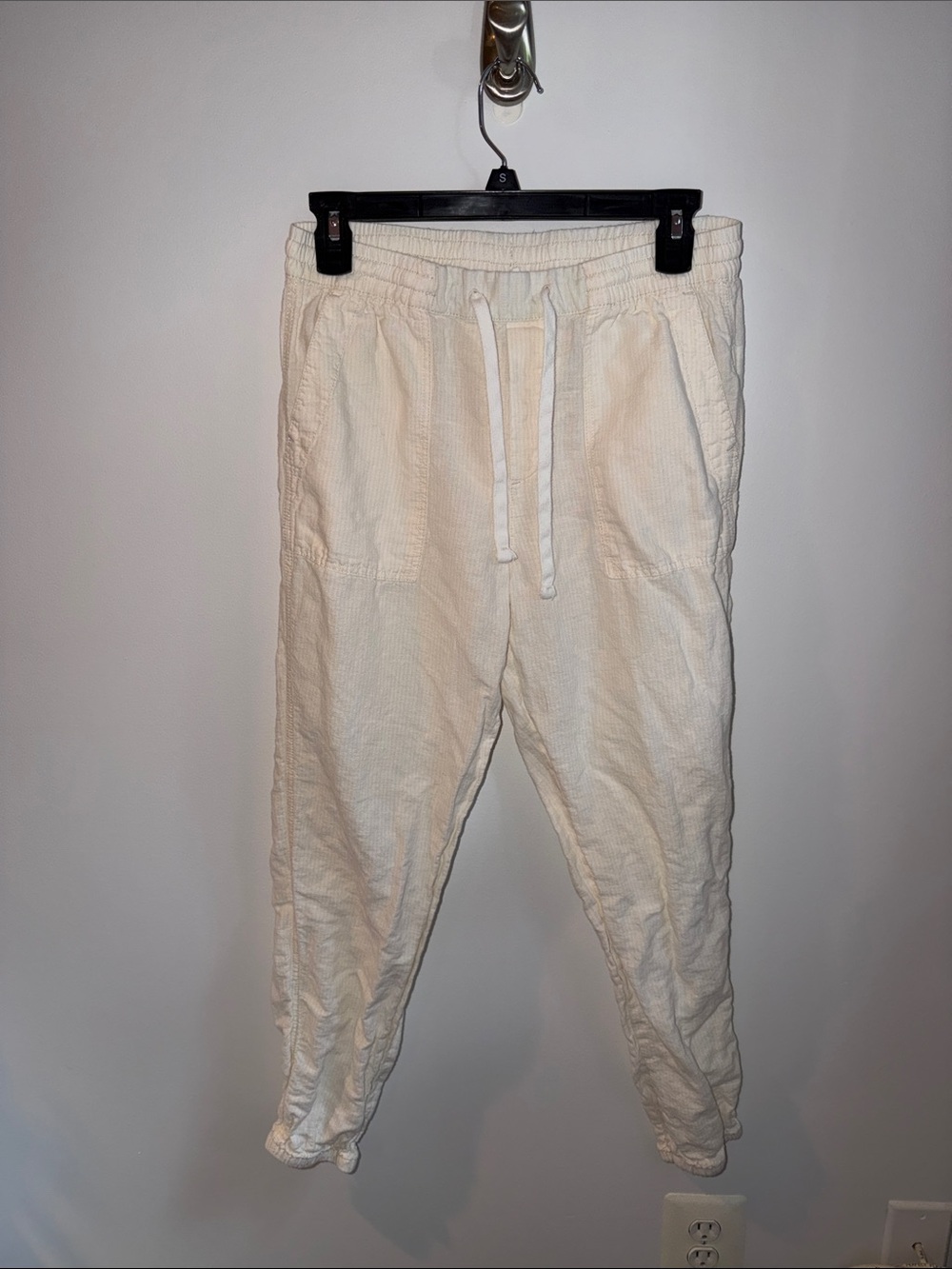 Women’s GAP Linen Cream Drawstring Casual Pants